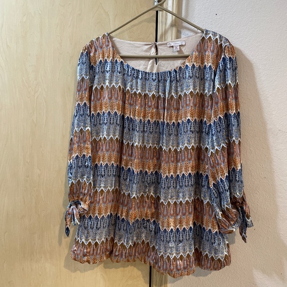 Tops - Women 3X Gypsy Sheer BOHO Blouse Beautiful Autumn Colors!